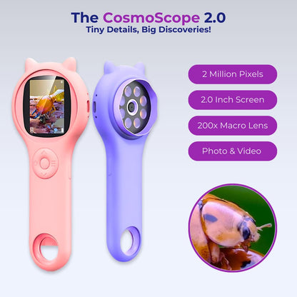 The CosmoScope 2.0 - Original Kids Microscope